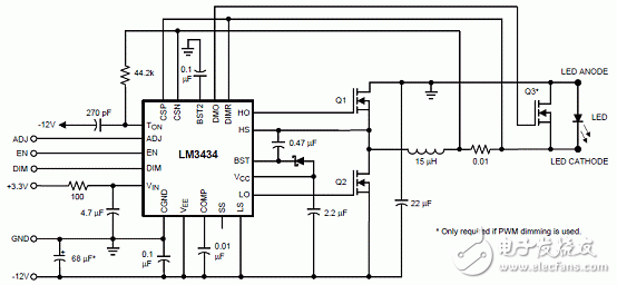 LM3434主要特性 DLP投映仪RGB LED驱动器介绍