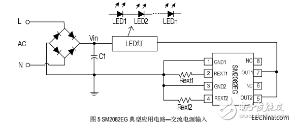 高压线性恒流芯片SM2082EG跟SM2091E的特点对比