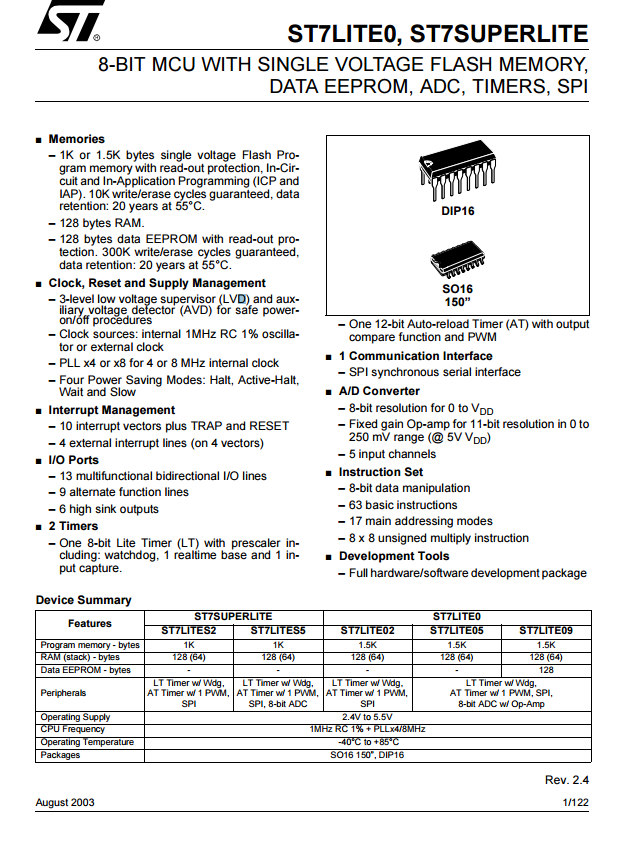ST7SUPERLITE芯片规格书下载.pdf