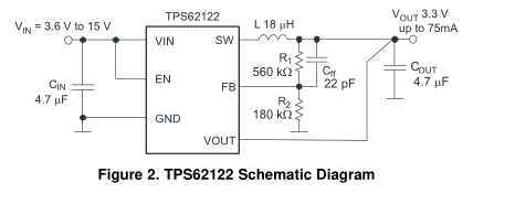如何使用TPS62122从高电压输入供电MSP430